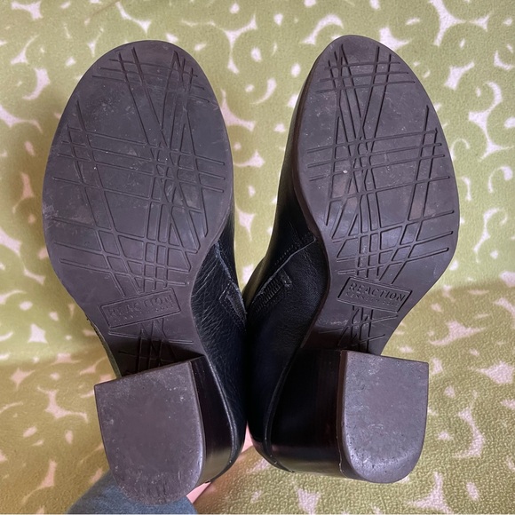 Kenneth Cole Reaction black genuine leather ankle boots booties might win zipper - Picture 5 of 7